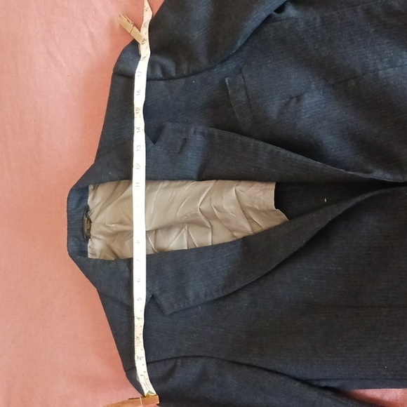 3 piece gray pin stripe suit 100% wool box 21 - Picture 2 of 12